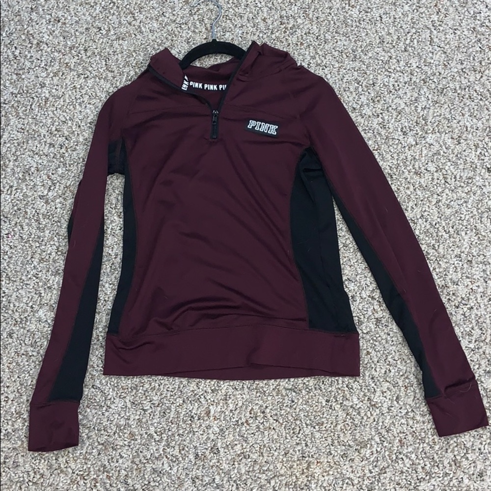 Pink quarter zip